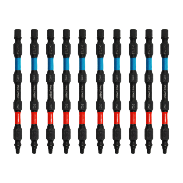 HX5+SQ2 4 INCH PHLiPBiT ORBIT* Double Ended Impact Bits
