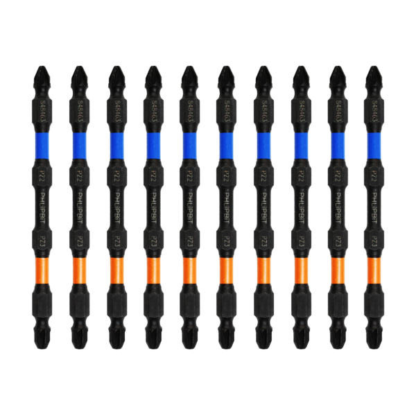 PZ2+PZ3 4 INCH PHLiPBiT ORBIT* Double Ended Impact Bits