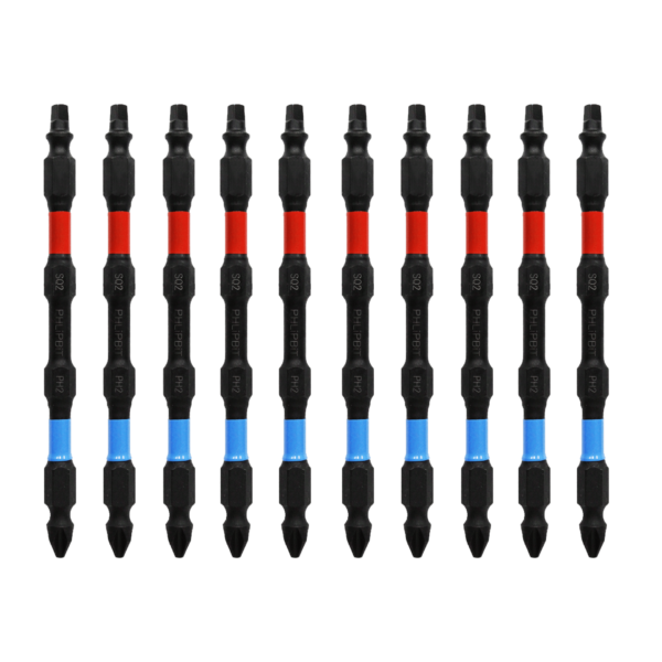 SQ2+PH2 4 INCH PHLiPBiT ORBIT* Double Ended Impact Bits