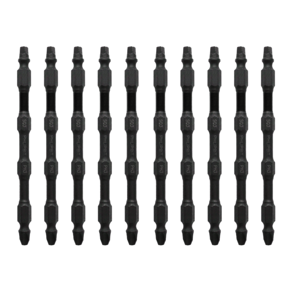 SQ3+PH3 4 INCH PHLiPBiT ORBIT* Double Ended Impact Bits