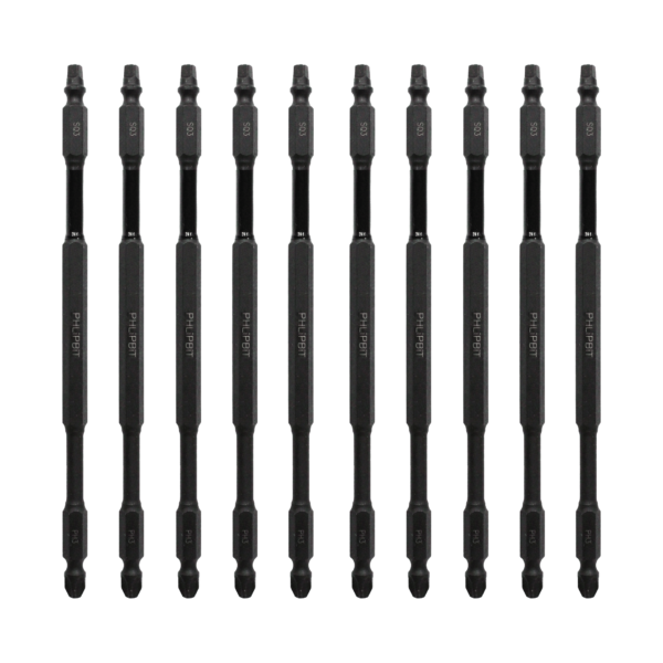 SQ3+PH3 6 INCH PHLiPBiT ORBIT* Double Ended Impact Bits