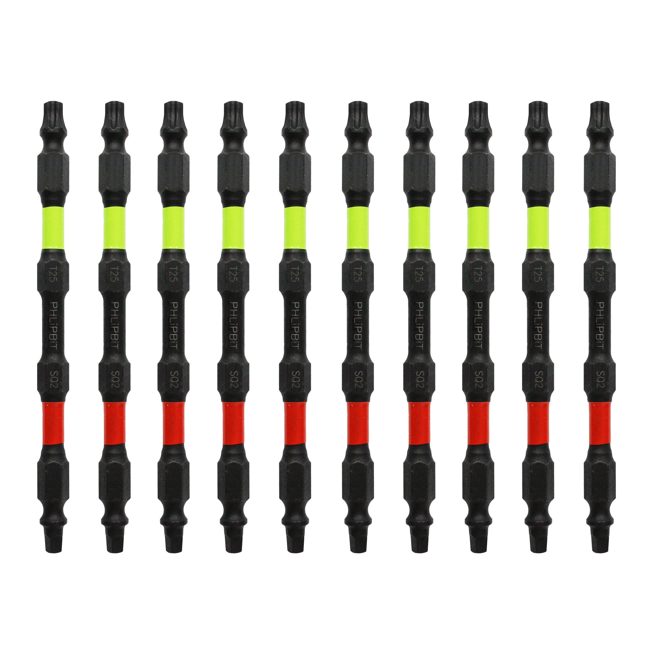 T25+SQ2 4 INCH PHLiPBiT ORBIT* Double Ended Impact Bits
