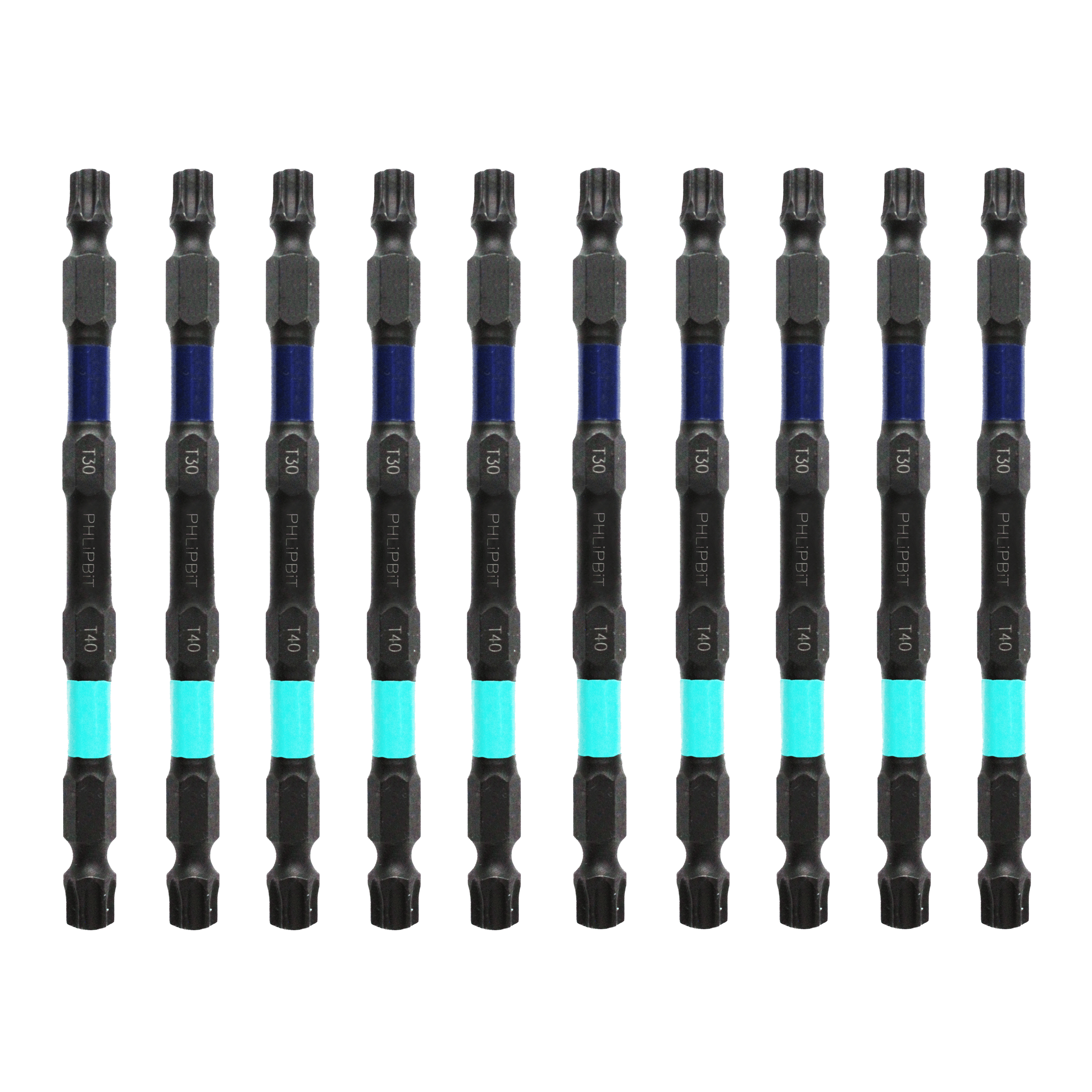 T30+T40 4 INCH PHLiPBiT ORBIT* Double Ended Impact Bits