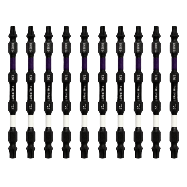 T20+T27 4 INCH PHLiPBiT Double Ended Impact Bits